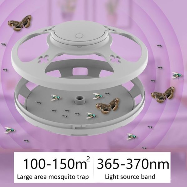 Flea Fly Mosquito Trap Cockroach House with Warm And Purple Light (Black) - Image 6