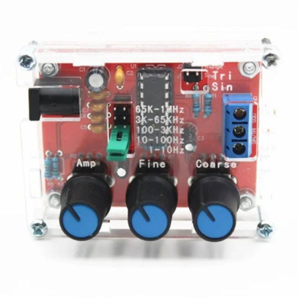 XR2206 High Precision Signal Generator DIY Kit Sine Triangle Square Waves 1Hz-1MHz Frequency Range, Specification: Parts - Image 4