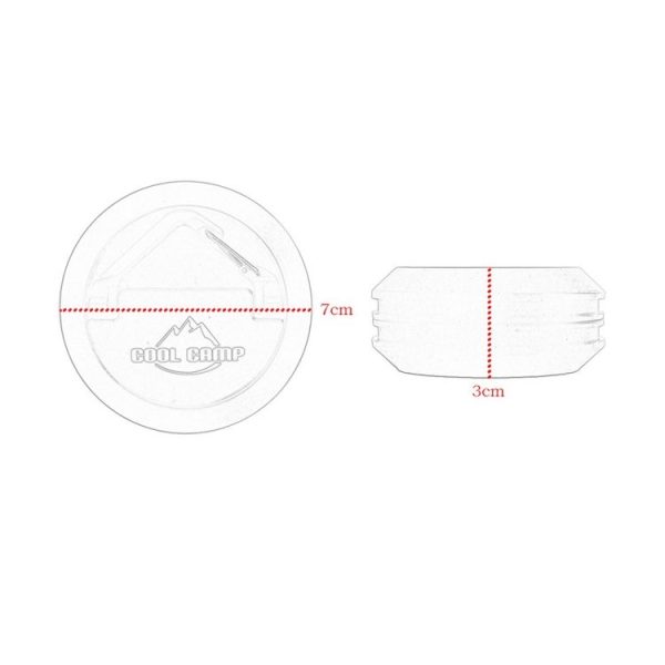 COOL CAMP CF-A208 Outdoor Open Camp Magnetic Hook Tent Skywalf Capital Camping Fixed Car Camp Light Hanging (Black) - Image 5