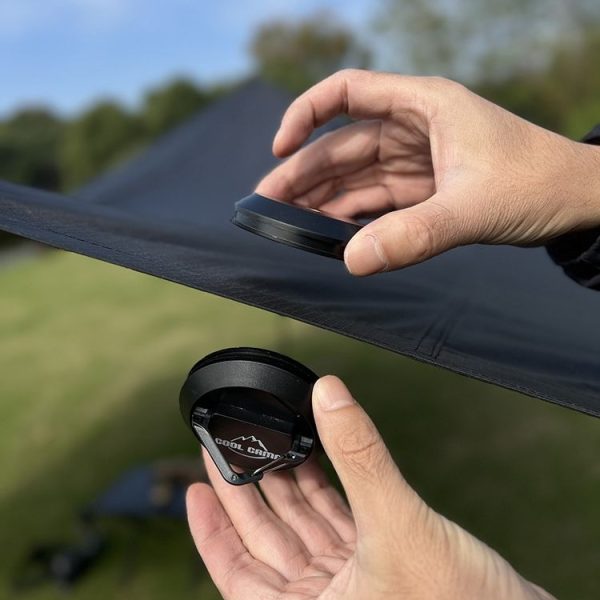 COOL CAMP CF-A208 Outdoor Open Camp Magnetic Hook Tent Skywalf Capital Camping Fixed Car Camp Light Hanging (Black) - Image 8