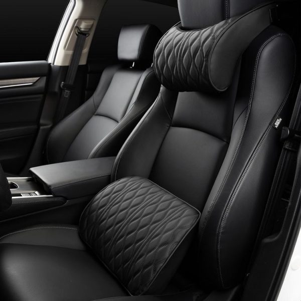 Car Seat Memory Foam Support Cushion, Color: Black Headrest - Image 2