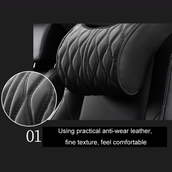 Car Seat Memory Foam Support Cushion, Color: Black Headrest - Image 4