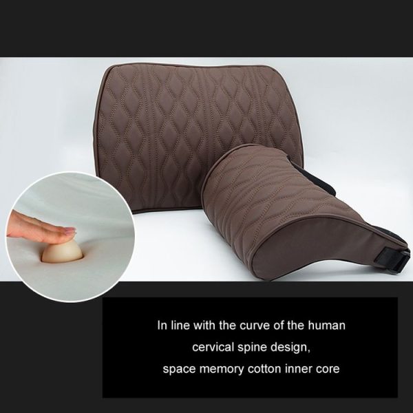 Car Seat Memory Foam Support Cushion, Color: Black Headrest - Image 6