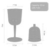 COOL CAMP CF-523 Removable Portable Outdoor Camping Wine Glass Shatterproof Resin Collapsible Champagne Cup (White) - Image 4