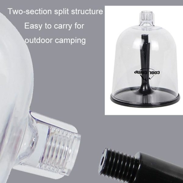 COOL CAMP CF-523 Removable Portable Outdoor Camping Wine Glass Shatterproof Resin Collapsible Champagne Cup (White) - Image 6