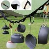 COOL CAMP CF-713 2m Outdoor Camping Multifunctional Lanyard Tent Canopy Hanger Straps Windproof Clothesline (Black) - Image 2