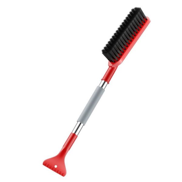 2 In 1 Car Snow Shovel Snow Blowing Brush Car Winter Snow Clearing Tools (Red)