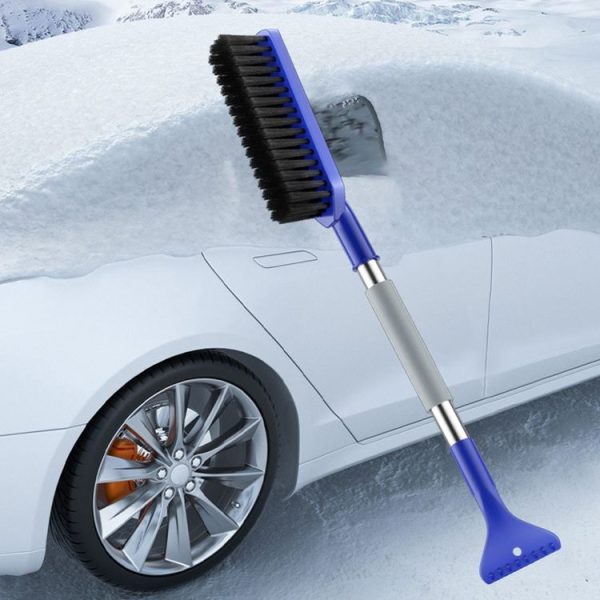 2 In 1 Car Snow Shovel Snow Blowing Brush Car Winter Snow Clearing Tools (Red) - Image 10