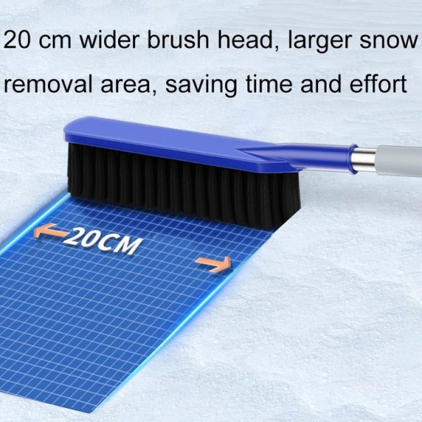 2 In 1 Car Snow Shovel Snow Blowing Brush Car Winter Snow Clearing Tools (Red) - Image 4