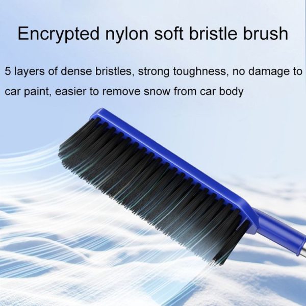 2 In 1 Car Snow Shovel Snow Blowing Brush Car Winter Snow Clearing Tools (Red) - Image 6
