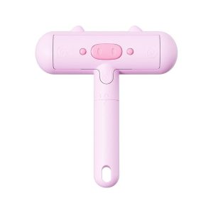 Portable Washable Roller Hair Sticker Pig Shape Pet Static Hair Remover (Pink)