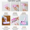 Portable Washable Roller Hair Sticker Pig Shape Pet Static Hair Remover (Pink) - Image 11