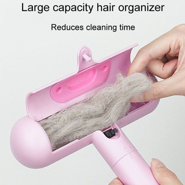 Portable Washable Roller Hair Sticker Pig Shape Pet Static Hair Remover (Pink) - Image 4