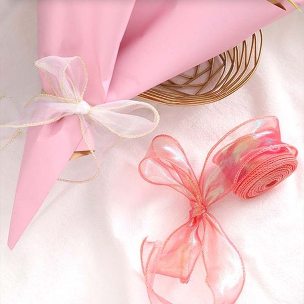 4cm x 9m White Symphony Fishtail Yarn Flower Cake Baking Packaging Ribbon Lace Decorative Webbing - Image 4