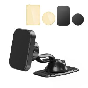 Double-headed 360 Degree Car Magnetic Mobile Phone Navigation Holder (Black)