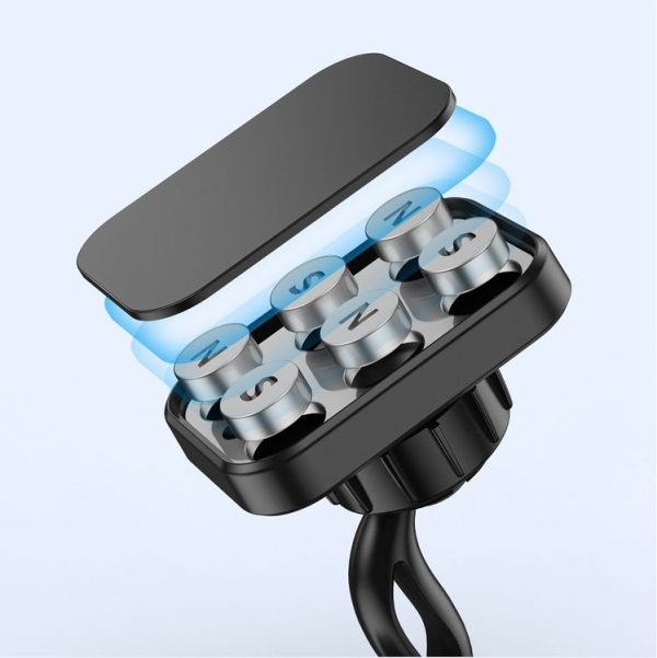 Double-headed 360 Degree Car Magnetic Mobile Phone Navigation Holder (Black) - Image 6