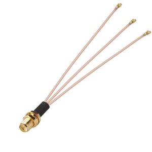 1 In 3 IPX To RPSMAK RG178 Pigtail WIFI Antenna Extension Cable Jumper (15cm)