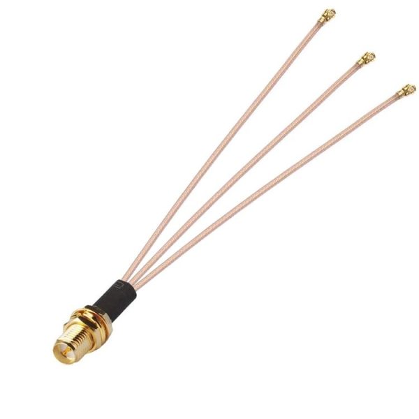 1 In 3 IPX To RPSMAK RG178 Pigtail WIFI Antenna Extension Cable Jumper (15cm)