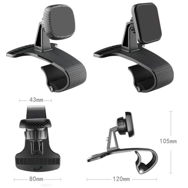 Magnetic Mobile Phone Car Holder Dashboard Parking Number Plate (X1+Q3) - Image 2