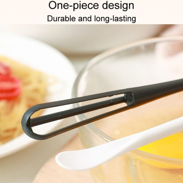 5pcs Household Mini Whisk With Small Spoon Kitchen Multifunctional Stirring Stick (White) - Image 5