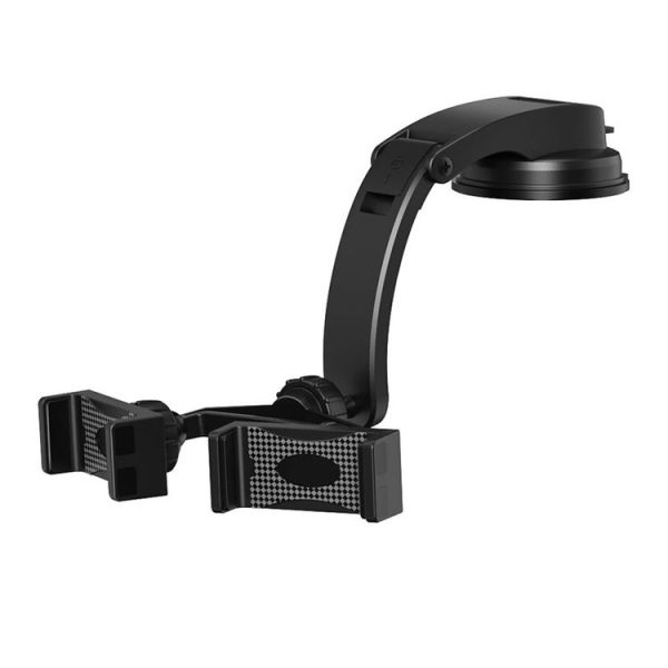 Car Dashboard Suction Cup Double Chuck Mobile Phone Holder (ZP-T1)