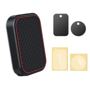 Flat Adhesive Magnetic Car Mobile Phone Navigation Holder (Red)
