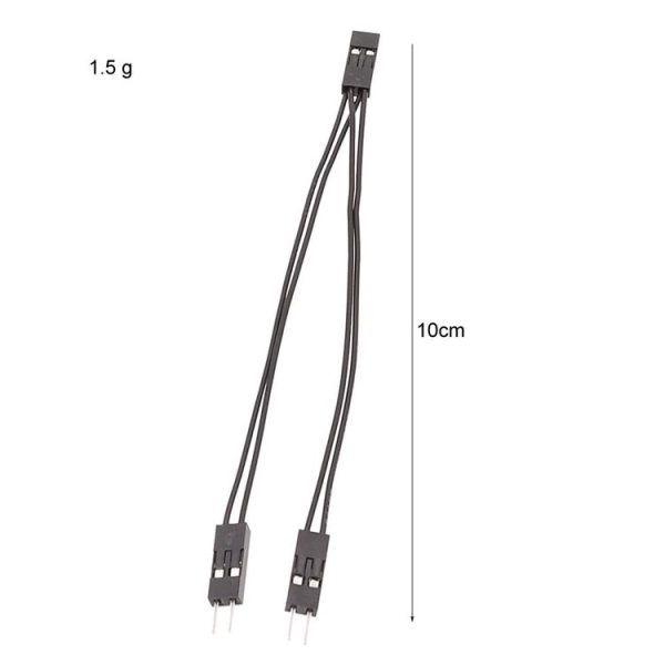 10cm 3pcs DuPont Terminal Wire DuPont 2.54 Connection Cable 2Pin 1 To 2 Wire One Female To Two Males - Image 4