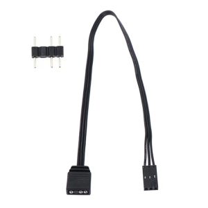 3Pin For Pirate Ship Controller Adapter Cable QL LL120 ICUE Divine Light Synchronization (25cm)
