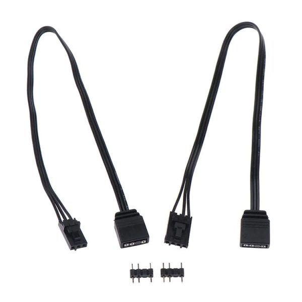 3Pin For Pirate Ship Controller Adapter Cable QL LL120 ICUE Divine Light Synchronization (25cm) - Image 3