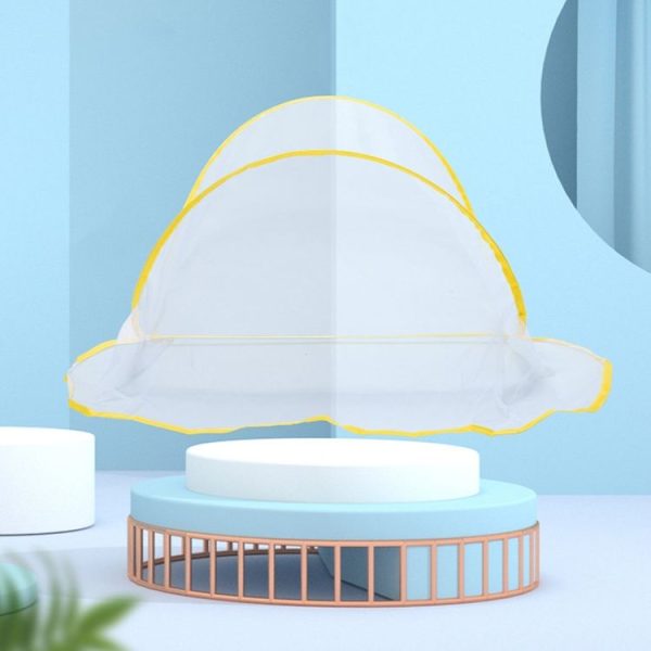 Installation-free Folding Portable Travel Insect-proof Mesh Cover Head Mini Mosquito Net, Color: Regular Red - Image 6