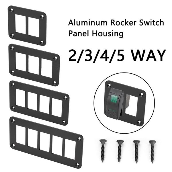 Road Aluminum Rocker Switch Panel Housing Bracket for Narva Type Boats Automotive Switch Parts, Specification: 2 Holes - Image 3