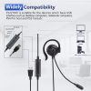 SOYTO SY227 Single-side Operator Ear Hook Headset Corded Computer Headset, Interfaces: 3.5mm - Image 3