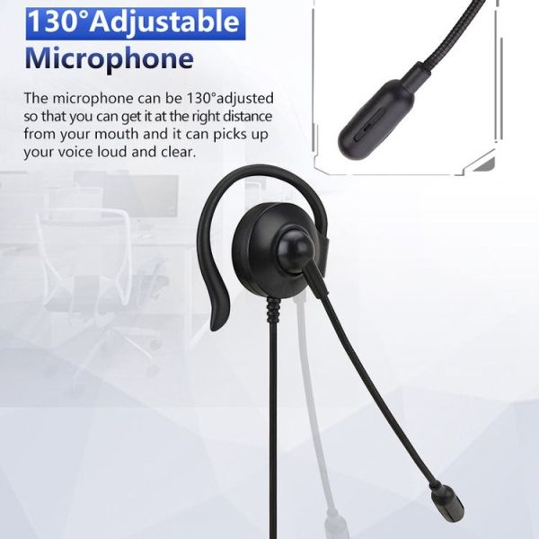 SOYTO SY227 Single-side Operator Ear Hook Headset Corded Computer Headset, Interfaces: 3.5mm - Image 5