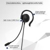 SOYTO SY227 Single-side Operator Ear Hook Headset Corded Computer Headset, Interfaces: 3.5mm - Image 6