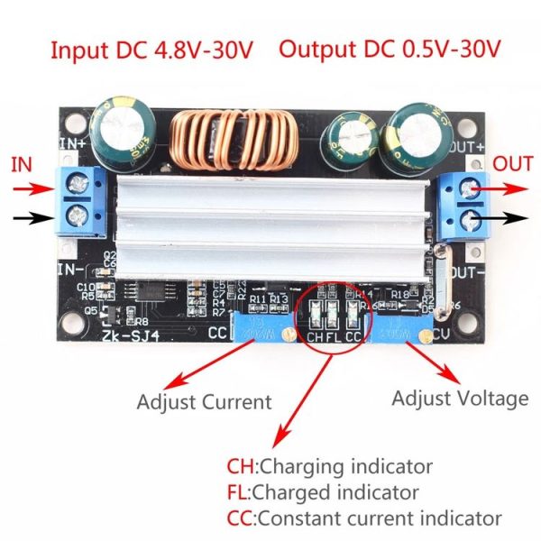 Adjustable Voltage Solar Charging Module Auto Power On Voltage Regulator Accessory - Image 5