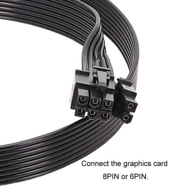 50cm For Corsair 18AWG Flat Cable Power Module Cable Graphics Card Module Cable 8Pin To 8Pin 6+2 (Block Type) - Image 4