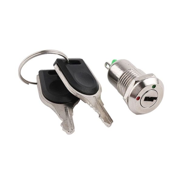 12mm Electronic Lock Key Metal Knob Switch Toy Lock - Image 2