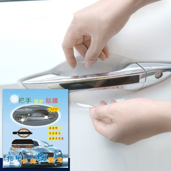 4pcs / set Car Door Handle Scratch Resistant Invisible Protective Film - Image 3