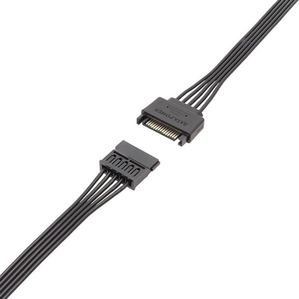 30cm Power Supply SATA 15Pin Male And Female Extension Cable Durable Hard Disk Drive Power Connection Cables - Image 3