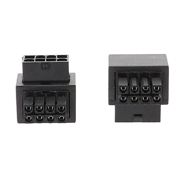 Positive Bend A Type Motherboard CPU 8Pin Power Steering Connector Interface Steering Header 90 Degree Adaptor - Image 3