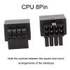 Positive Bend A Type Motherboard CPU 8Pin Power Steering Connector Interface Steering Header 90 Degree Adaptor - Image 4