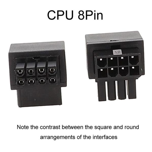Positive Bend A Type Motherboard CPU 8Pin Power Steering Connector Interface Steering Header 90 Degree Adaptor - Image 4