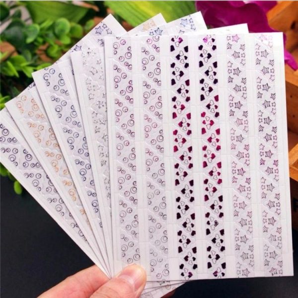 3 PCS Hot Stamping Corner Stickers (Gold) - Image 3