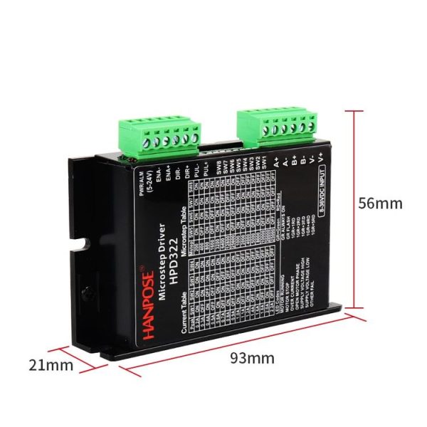 HANPOSE HPD332 2.2A 8-36V Stepper Motor Driver For 20 28 35 42 Motor - Image 4