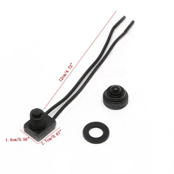 12V Waterproof Push Button Lead Switch for Motorcycles / Cars / Yachts (KP107) - Image 2