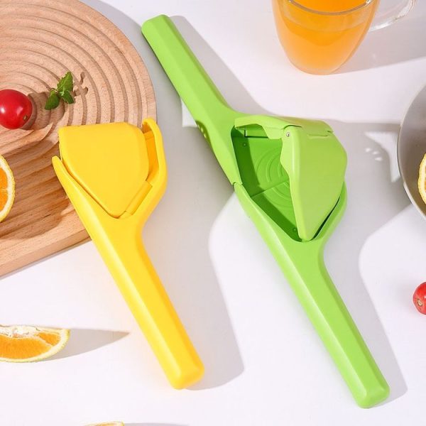 Household Manual Lemon Juicer Kitchen Folding Fruit Squeezer (Yellow) - Image 2