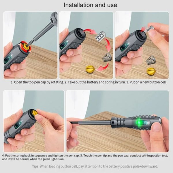 High Torque High Bright Electrician Tester Smart Test Breakpoint Specific Screwdriver (Phillips) - Image 10