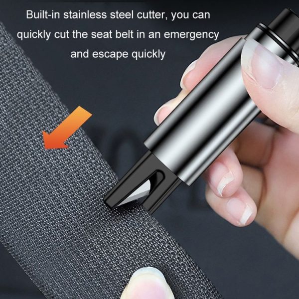 Car Glass Safety Hammer Multifunctional Emergency Escape Tool, Color: Gray - Image 7