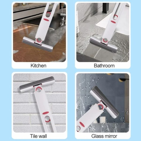 Multifunctional Desktop Lazy Mini Mop Handheld Sponge Absorbent Mop (Cotton Head+Handle) - Image 10
