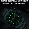 SANDA 1099 Steel Belt Electronic Watch Men Quartz Watch Simple Personalized Wristwatch (Green) - Image 11